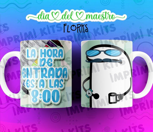 Imprimi Kits Plantillas Tazas Flork Dia Del Maestro Profesor Maestra #3 2