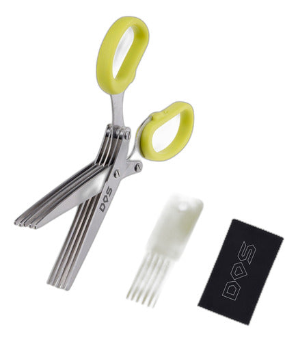 Diamond Shield Herb Scissors, Lime Green 0