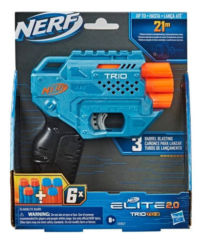 Lançador De Dardos Nerf Elite 2.0 Trio Td-3 2