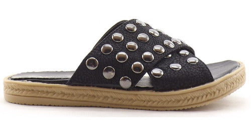 Sacha Shoes Women's Cross Strap Sandal Clogs with Studs 240 Czapa 4