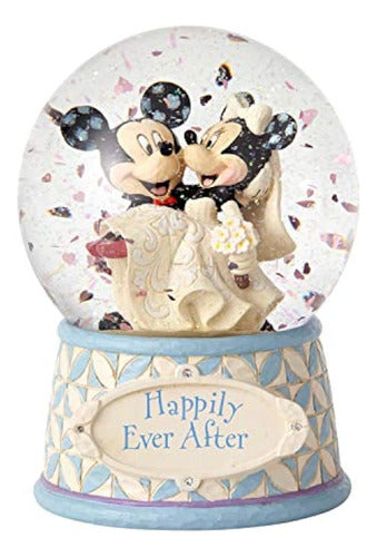 Enesco Disney Tradiciones Mickey Y Minnie Boda Bola De Agua 0