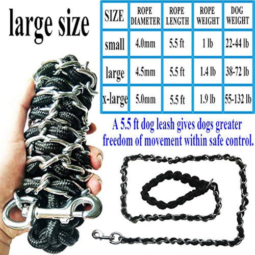 Generic Metal Dog Leash with Pet Collar 2