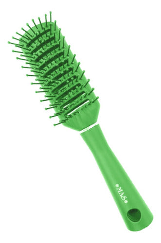 MAS Rectangular Spider Brush for Hair Smoothing Brushing 0