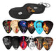 South Feather Cool Guitar Picks 12-Pack Medium with Leather Pick Holder 1