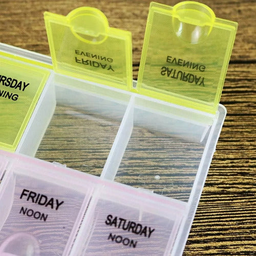 Kit Weekly Pill Organizer 3 Doses 7 Days + Pill Cutter for Pets x2 Units 2