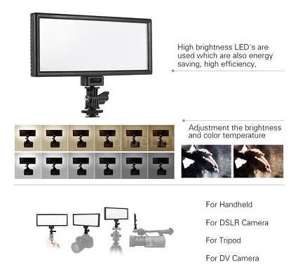 Viltrox L132t Slim Led Studio Video Luz Bi-color Lcd Regulab 5