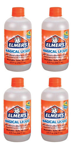 4 Elmers Slime Líquido Mágico Activador De Slime 0