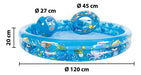 Jilong Inflatable Kids Pool Set with Ring and Ball 2