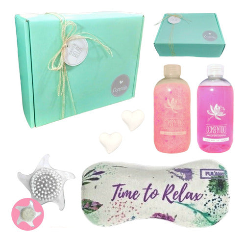 Relaxing Rose Aroma Gift Box Spa Set Nº51 - Perfect Gift for a Special Moment of Relaxation and Enjoyment! - Gift Box Aroma Relax Caja Regalo Rosas Set Kit Spa N51 Relax