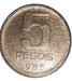 Moneda De 5 Pesos Del Año 1985 2