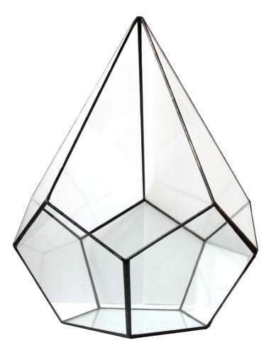 Diamante Large Vitraux Diamond Shaped Terrarium 0