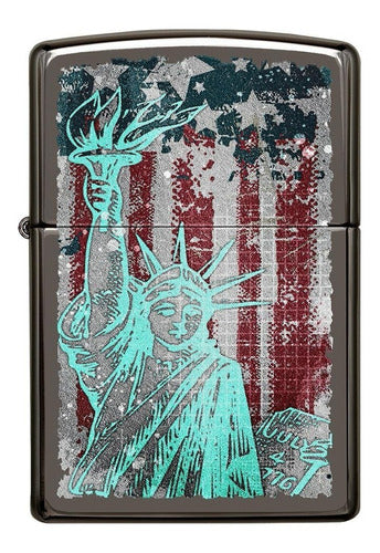 Zippo Statue Of Liberty Design Original Warranty 29021 1