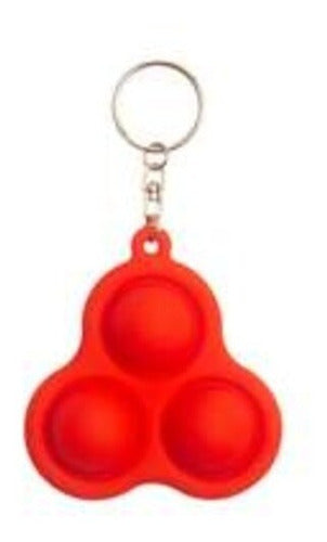 Pop It Fidget Toy Keychain Set of 3 Bubble Sensory Antistress 19