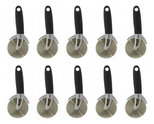 Set of 10 Pizza Cutter Wheels with Loekemeyer Handle 0