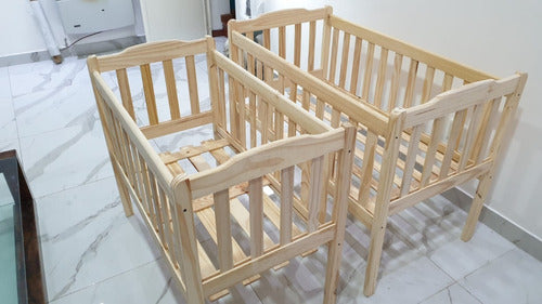 Solid Pine 120x60cm Crib 2