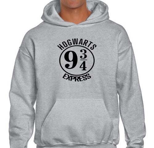 Harlem Indumentaria Buzo Canguro Hoodie Capucha Hombre Mujer Gris Algodón 0