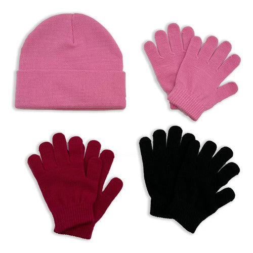 Imported Wonder Nation USA Wool Hat and Gloves Set for Children 0