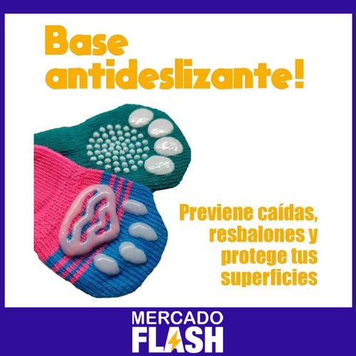 Mercadoflash Pack X 2 Unidades Medias Mascota Antideslizantes Proteccion 1