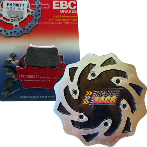 Factory Race Kit Disco Freno + EBC Rear Brake Pads for KTM Duke 0