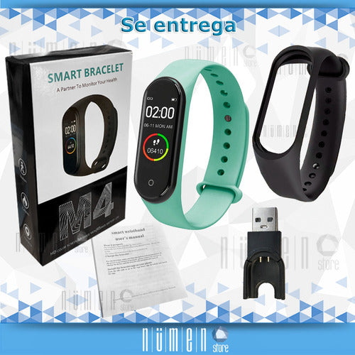 Smart Watch Smart Band M4 New with Oximeter + 2 Straps 38