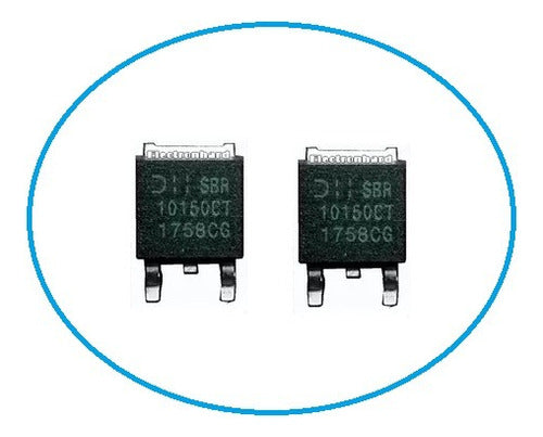 Diodes Incorporated Set X 2 Sbr 10150ct Sbr10150ct 10150 10150ctl 10150ct 0