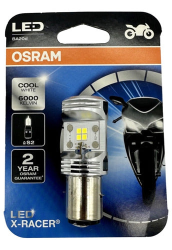 Lampara Osram Led Ybr Ed125  S2 12v Ba20d Culote Bosch 6000k 2