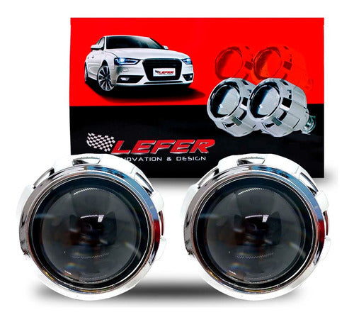 Proyector Lupa Optica Auto Universal Xenon / Cree Led 2.5 0