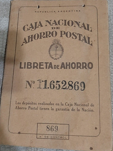 Caja Nacional Ahorro Postal, Libreta Ahorros, Sueldo 1960. 0