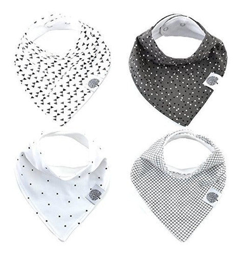 Parker Baby Bandana Drool Baberos 4 Pack Gris Baby Baberos P 0