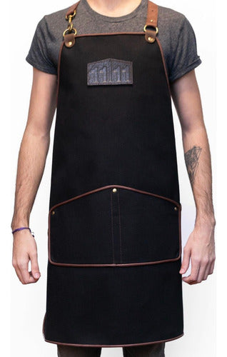 11|11 Unisex Classic Leather Apron for Grilling 0