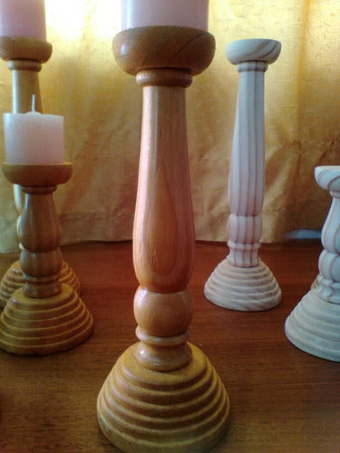 Taller El Fresno Candelabros En Madera 5