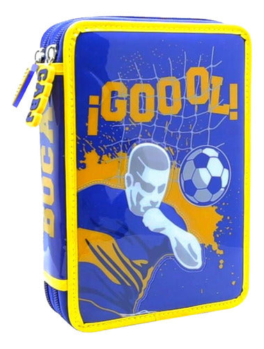 Cresko Boca Juniors PVC Double Level Pencil Case 0