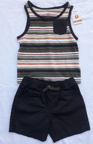 Gymboree Conjunto De Short Y Musculosa Talle 12-18 0