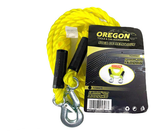 Oregon Linga De Remolque Trenzada 14mm X 4 Metros Hasta 3000kgs 1