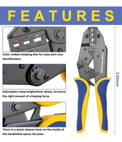 Haisstronica Juego De Herramientas De Prensado Para Conector 3