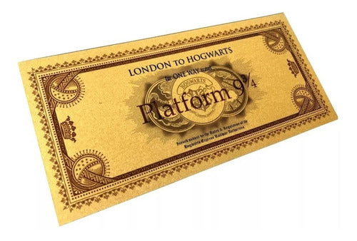Combo Harry Potter Platform 9 3/4 Cushion + Ticket + Patch 3
