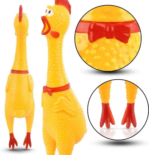 PF Chicken Toy for Dogs - 16 cm Squeaky Hen 0