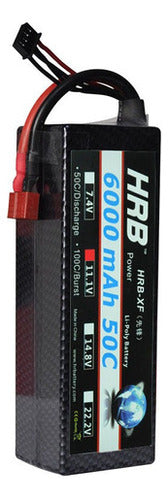 HRB Lipo Battery 6000mAh 3S 11.1V 50C 100C Hard Case for 1/10 4