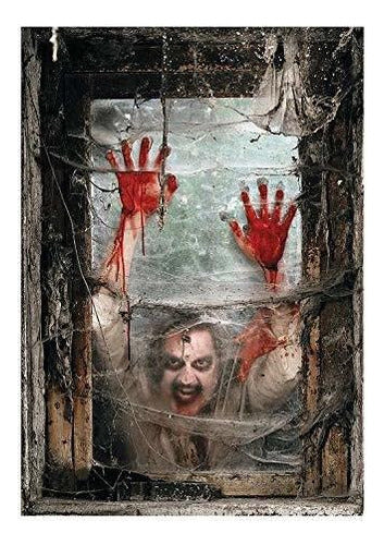 Fun Express Zombie Window Backdrop Banner 0