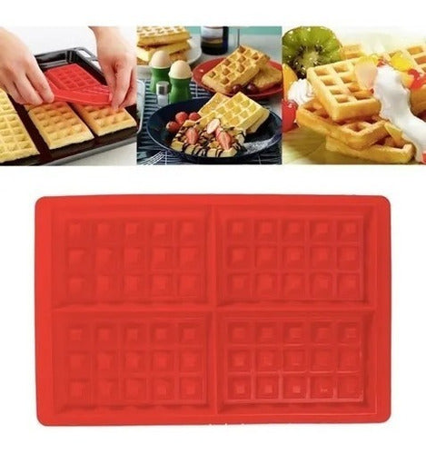 Geko Silicone Rectangular Waffle Mold 2