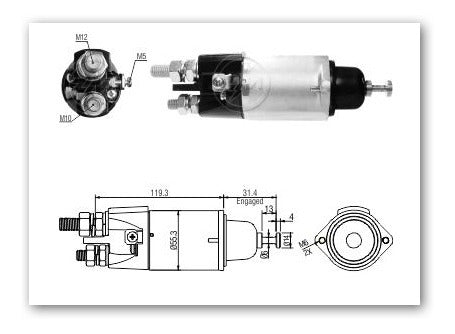 Solenoide Delco Mercedes Benz Axor/atron 24v Delco 0