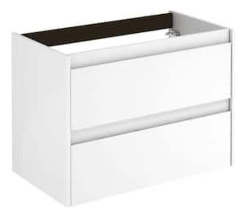 Acra Bathroom Wall Cabinet in White with Push System 1