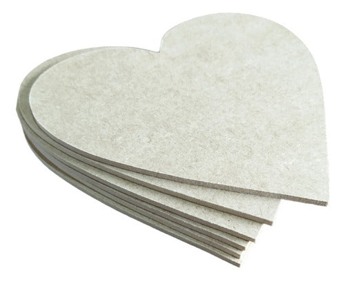 Pack 6 Corazones En Mdf Miden 16 Cm Para Decorar Pintar 0