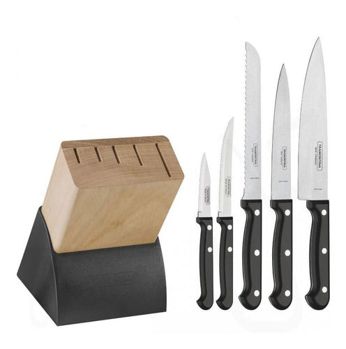 Tramontina Ultracorte 6-Piece Wood Block Knife Set 3