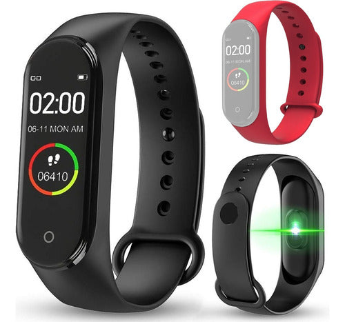 Smart Watch Smart Band M4 New with Oximeter + 2 Straps 20