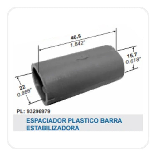 Kit Bujes Barra Estabilizadora Aislador 22mm Corsa 1