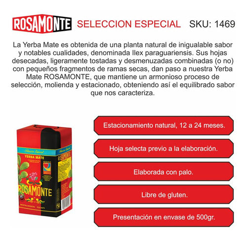 Rosamonte Special Selection Yerba Mate 500g x 10 1