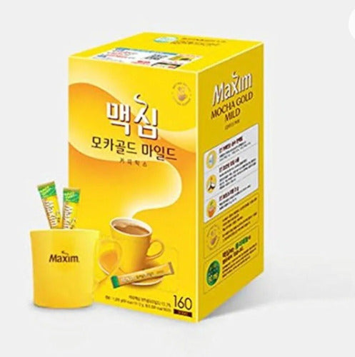 Maxim Korean Mocha Gold Mild Coffee - Box of 100 Sachets 12g Each 2