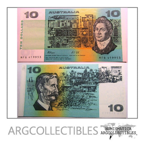 Australia Billete 10 Dolares Año 1991 Pick 45a Unc Sin Circular 0