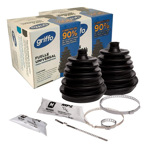 Griffo Medium and 4x4 Vehicle Clamp Kit with Universal Boots 2xxx 0